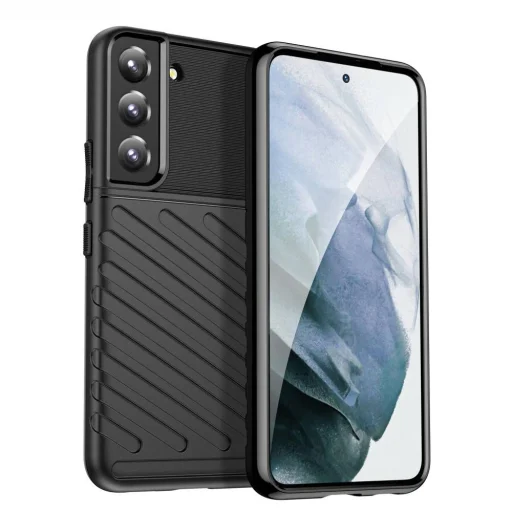 Samsung Galaxy S22 Nexeri Thunder fokozott védelmet biztosító flexibilis TPU tok fekete - 1