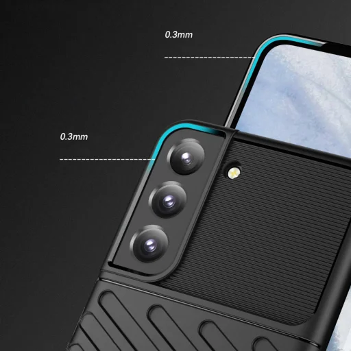 Samsung Galaxy S22 Plus Nexeri Thunder fokozott védelmet biztosító flexibilis TPU tok fekete - 8