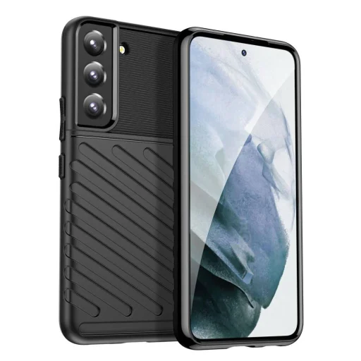 Samsung Galaxy S22 Plus Nexeri Thunder fokozott védelmet biztosító flexibilis TPU tok fekete - 3