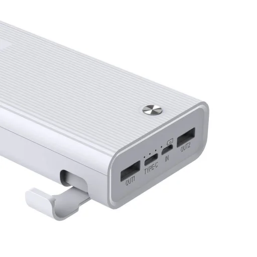 KAKU Power Bank 20000mAh 2xUSB + USB-C 2.1A fehér - 2