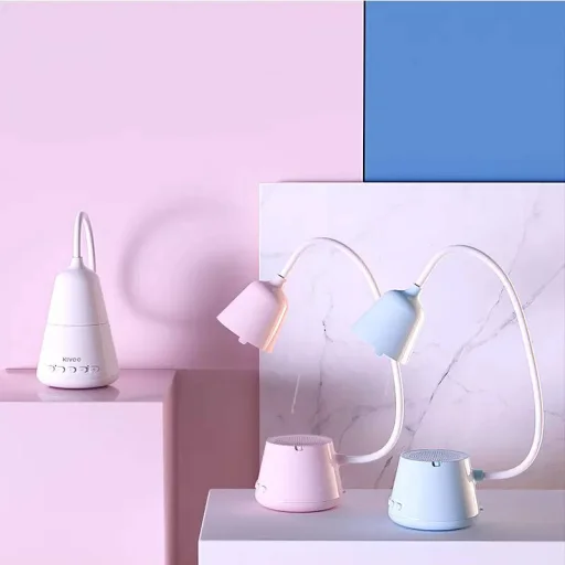 Kivee hangszóró + asztali lámpa 5 az 1-ben - Bluetooth 5.0 / AUX / USB / FM rádió / TF kártya fehér - 7