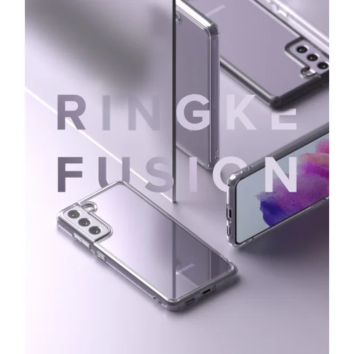 Samsung Galaxy S21 FE Ringke Fusion Matte TPU tok terepmintás fekete (FM576E73) - 8