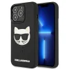 iPhone 13 Pro 6.1'' Karl Lagerfeld KLHCP13LCH3DBK 3D Rubber Choupette tok fekete thumbnail