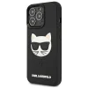 iPhone 13 Pro 6.1'' Karl Lagerfeld KLHCP13LCH3DBK 3D Rubber Choupette tok fekete thumbnail