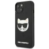 iPhone 13 Mini 5.4'' Karl Lagerfeld KLHCP13SCH3DBK 3D Rubber Choupette tok fekete thumbnail