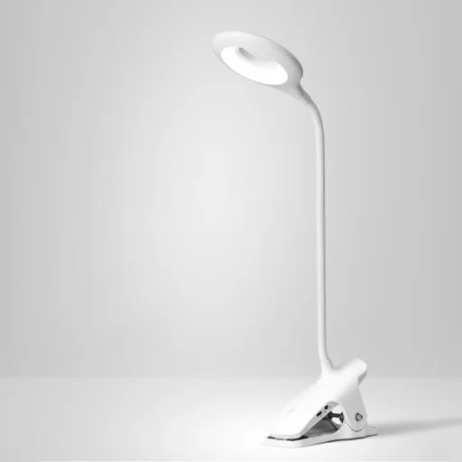 Vezeték nélküli asztali csíptethetős LED lámpa fekete - 3