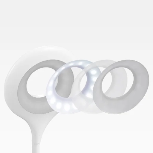 Vezeték nélküli asztali csíptethetős LED lámpa fekete - 6