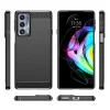 Moto Edge 20 Carbon szénszál mintájú TPU tok fekete - 11