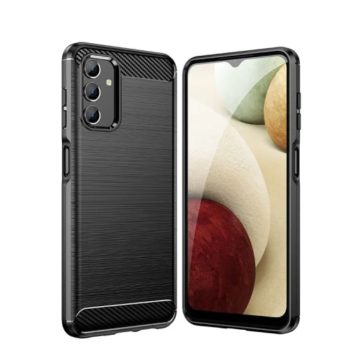 Samsung Galaxy A13 5G Carbon szénszál mintájú TPU tok fekete - 4