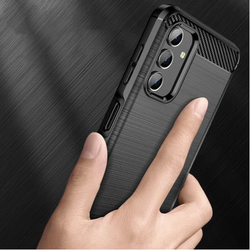 Samsung Galaxy A13 5G Carbon szénszál mintájú TPU tok fekete - 5