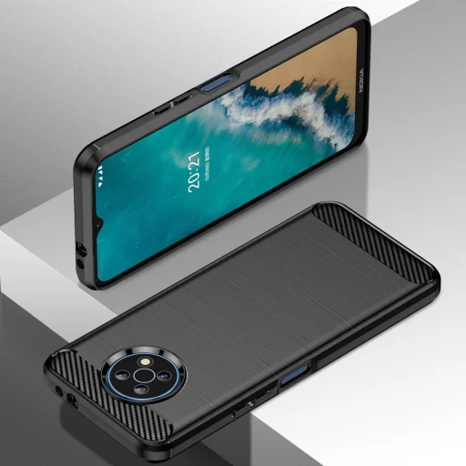 Nokia G50 Carbon szénszál mintájú TPU tok fekete - 2
