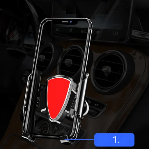 Univerzális Gravity autós telefontartó szellőzőre sötétszürke YC05 - 3