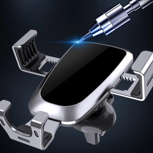 Univerzális Gravity autós telefontartó szellőzőre ezüst YC08 - 11