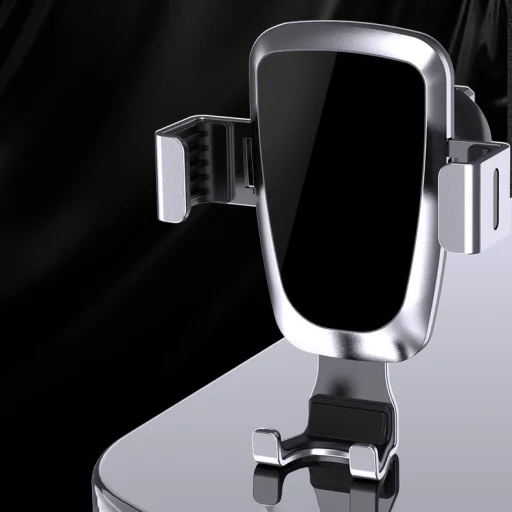 Univerzális Gravity autós telefontartó szellőzőre ezüst YC08 - 8