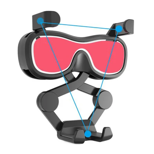 Univerzális Gravity autós telefontartó szellőzőre ezüst YC06 - 7