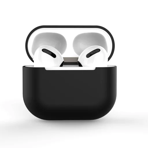 Airpods 1 / 2 szilikon tok fekete - 1