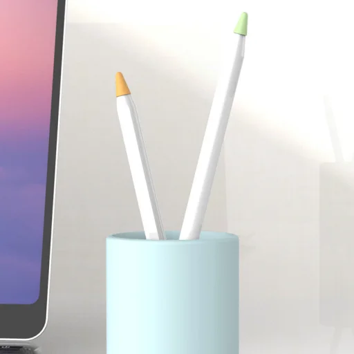 Apple Pencil 2 / 1 Stylus toll hegy készlet 8db fehér - 4