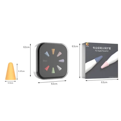 Apple Pencil 2 / 1 Stylus toll hegy készlet 8db fehér - 2