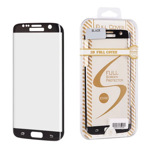 Samsung Galaxy S8 3D kijelzővédő üvegfólia fekete - 1