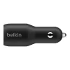 Belkin Boost Charge autós szivargyújtós töltő Dual USB-C 36W, fekete (CCB002btBK) thumbnail