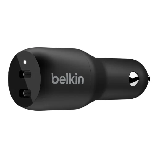 Belkin Boost Charge autós szivargyújtós töltő Dual USB-C 36W, fekete (CCB002btBK) - 1