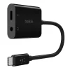 Belkin RockStar USB-C - 3.5mm audio + USB-C elosztó adapter, fekete (F7U080btBLK) thumbnail
