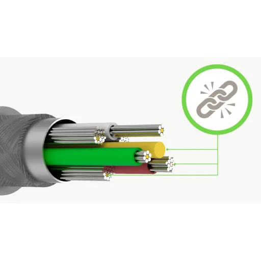 Belkin DuraTek Plus Lightning - USB-A kábel 3m, bőr kötegelővel, fekete (F8J236bt10-BLK) - 8