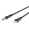 Belkin Lightning - 3.5mm audio jack kábel 1.8m, fekete (AV10172bt06-BLK) - 5