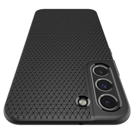 Samsung Galaxy S22 Spigen Liquid Air flexibilis TPU gél tok matt fekete - 14