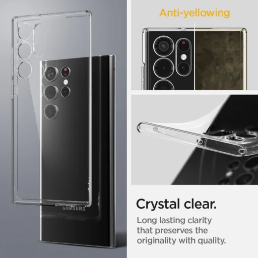 Samsung Galaxy S22 Ultra Spigen Liquid Crystal tok Crystal Clear - 4
