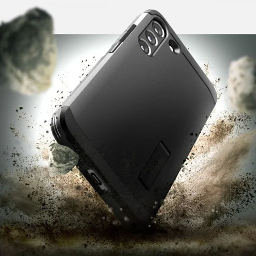 Samsung Galaxy S22 Plus Spigen Tough Armor tok kihajtható támasszal fekete (ACS03958) - 9