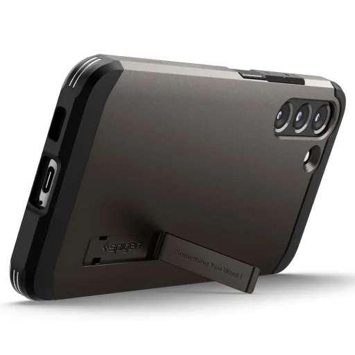 Samsung Galaxy S22 Spigen Tough Armor tok kihajtható támasszal gunmetal (ACS03992) - 14