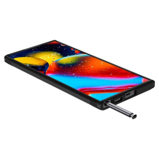 Samsung Galaxy S22 Ultra Spigen Tough Armor tok kihajtható támasszal fekete (ACS03923) - 13