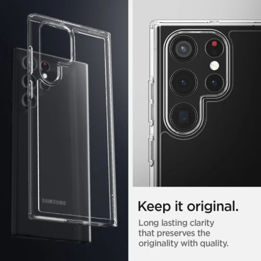 Samsung Galaxy S22 Ultra Spigen Ultra Hybrid tok Crystal Clear (ACS03918) - 7