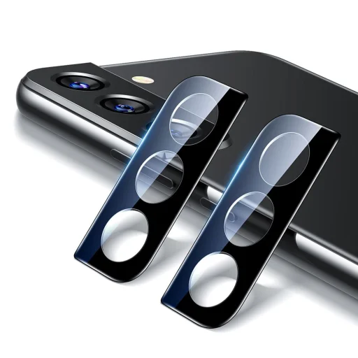 Samsung Galaxy S22/S22 Plus ESR 2x kameralencsevédő üveg fekete - 5