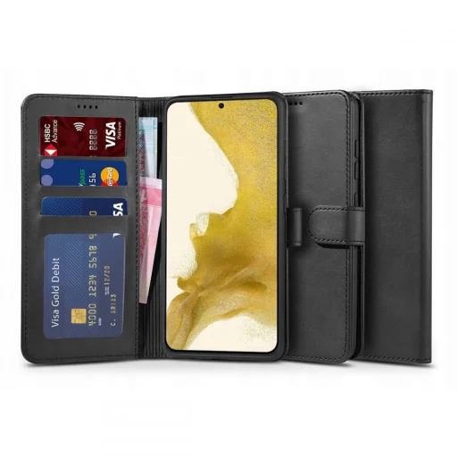 Samsung Galaxy S22 Plus Tech-Protect Wallet fliptok fekete - 5