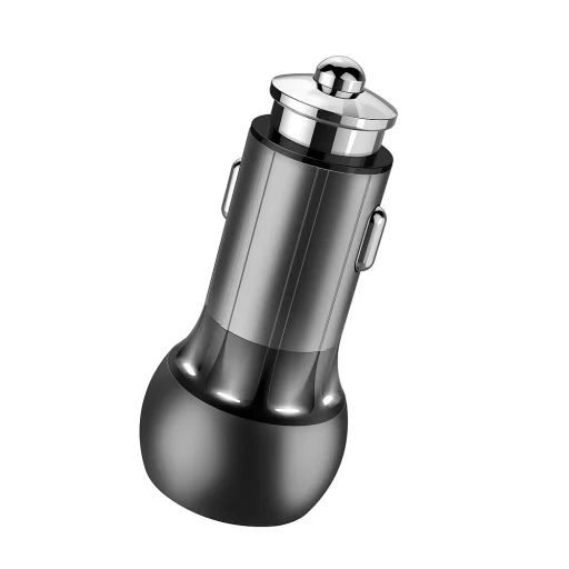 LDNIO autós szivargyújtós töltő QC 3.0 2x USB + USB Type C kábel - 5