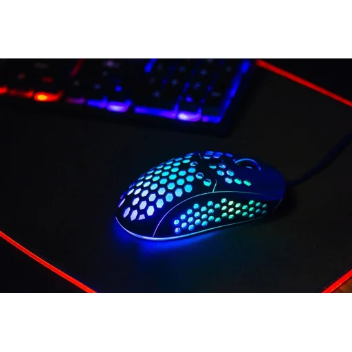 Art ultrakönnyű optikai egér 6400DPI USB RGB - 11