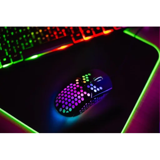 Art ultrakönnyű optikai egér 6400DPI USB RGB - 10