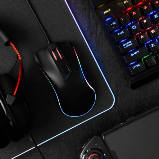 Egérpad RGB LED világítással 900x400x3mm fekete - 1