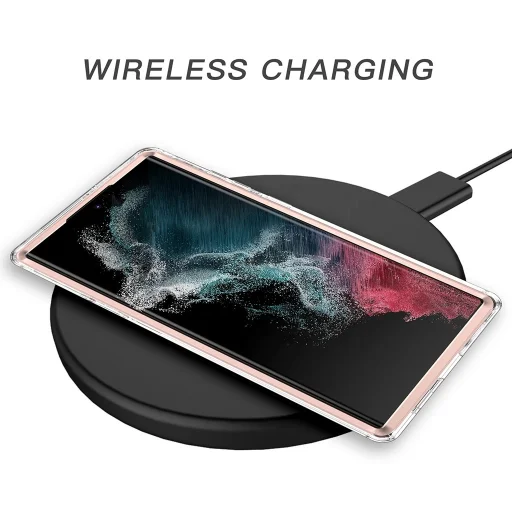 Samsung Galaxy S22 Ultra márvány mintás 360 fokos védelmet biztosító TPU tok, kék Alphajack - 4