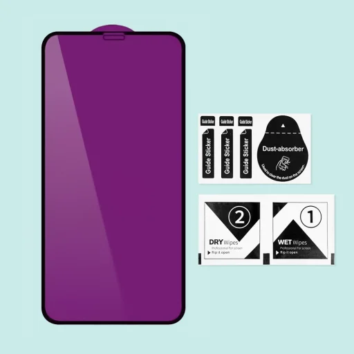 Samsung Galaxy A12 Prémium+ üvegfólia fekete kerettel Alphajack - 4