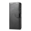 Samsung Galaxy S22 mágneses PU bőr fliptok kártyatartóval fekete Alphajack - 6