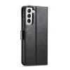 Samsung Galaxy S22 mágneses PU bőr fliptok kártyatartóval fekete Alphajack - 7