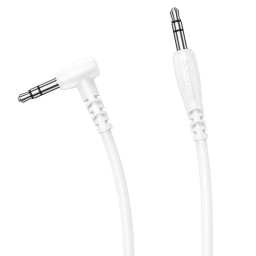 Borofone BL10 3.5mm jack audio kábel döntött 1m fehér - 5