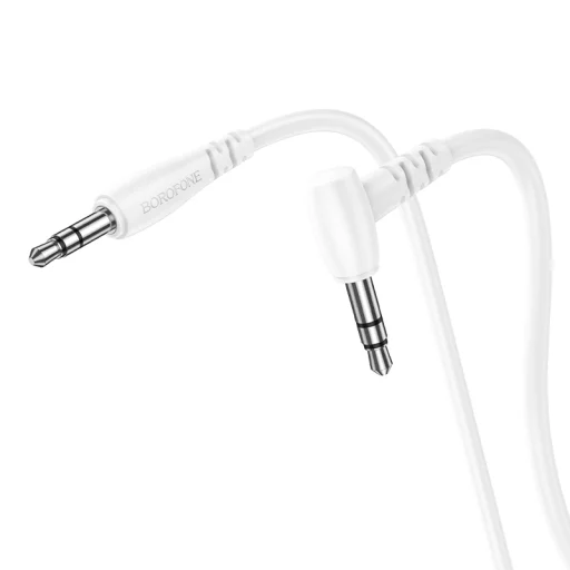 Borofone BL10 3.5mm jack audio kábel döntött 1m fehér - 1