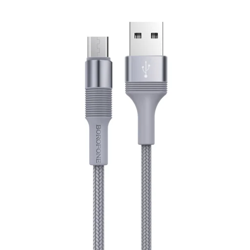 Borofone BX21 Outstanding USB - Micro USB 1.4A 1m szürke - 1