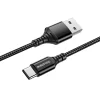 Borofone BX54 Ultra Bright USB - USB Type-C kábel 2.4A 1m fekete thumbnail