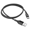 Borofone BX54 Ultra Bright USB - USB Type-C kábel 2.4A 1m fekete thumbnail