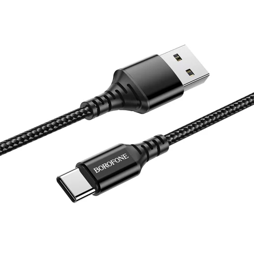 Borofone BX54 Ultra Bright USB - USB Type-C kábel 2.4A 1m fekete - 5